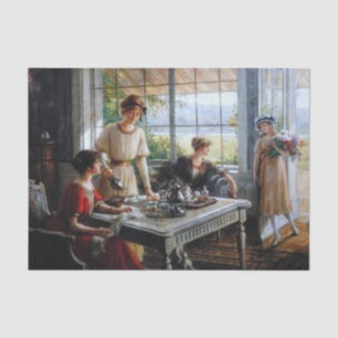 Papier Mousseline les filles/femmes ensemble par Albert Lynch, OEB