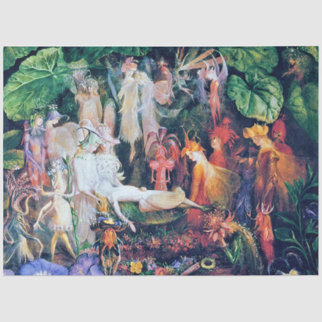 Papier Mousseline Les funérailles de la fée, John Anster Fitzgerald (Recto)