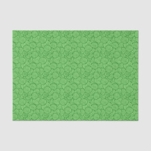 Papier Mousseline Les Japonais tourbillonnent motif - vert de pin et