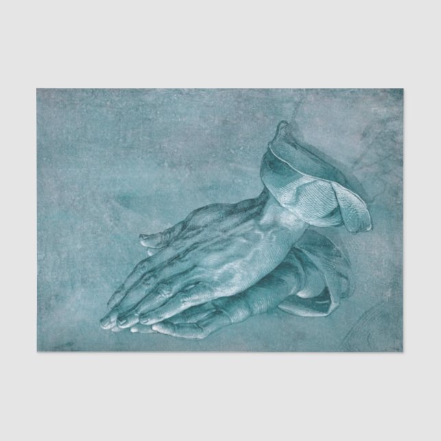 Papier Mousseline Les mains de la prière par Albrecht Durer (Recto)