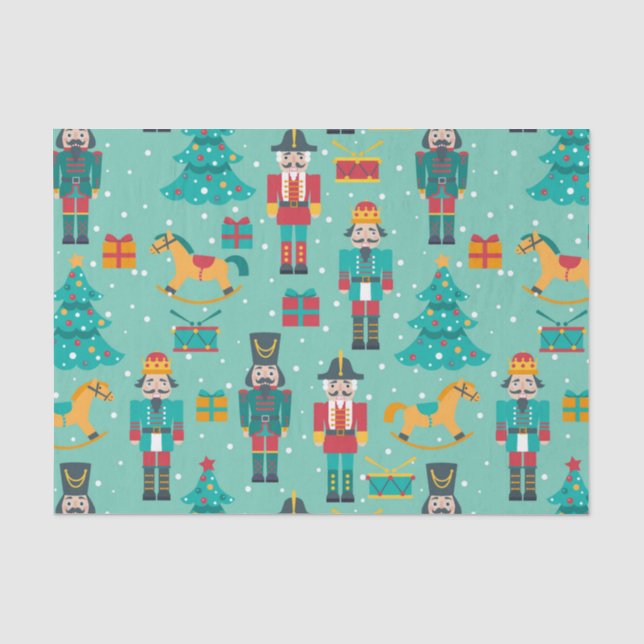 Papier Mousseline Les Nutcrackers de la fête de Noël (Recto)