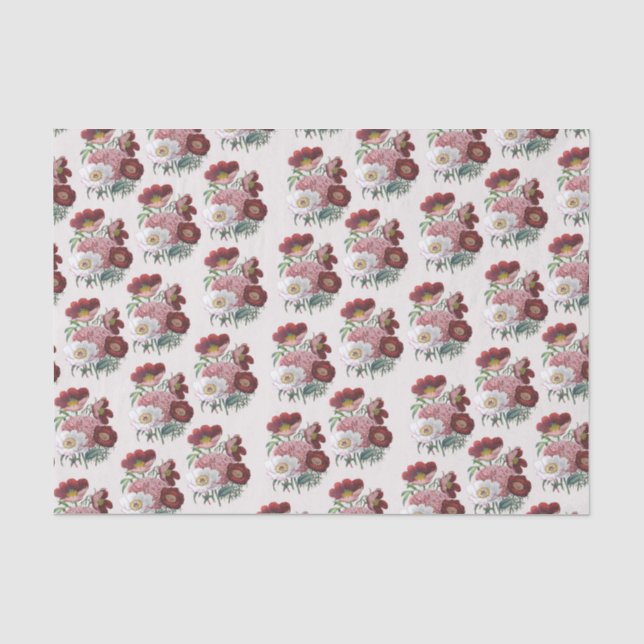 Papier Mousseline Les pivoines (Recto)