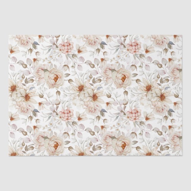 Papier Mousseline Les pivoines en fleurs (Recto)
