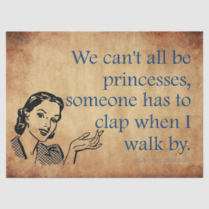 Papier Mousseline Les princesses de SlipperyJoe applaudissent affich