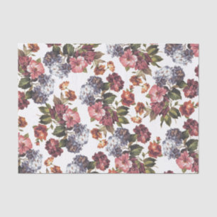 Papier Mousseline Les roses oranges bleus roses vintages chics de