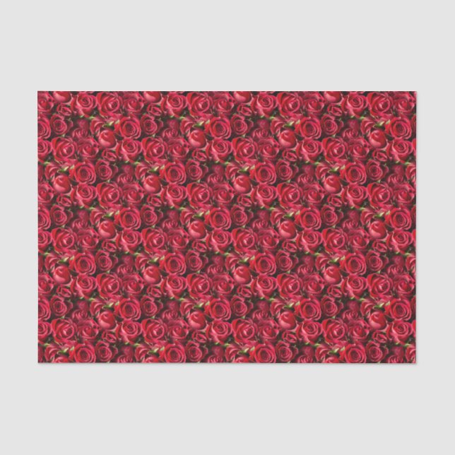 Papier Mousseline Les Roses rouges de la Saint-Valentin (Recto)