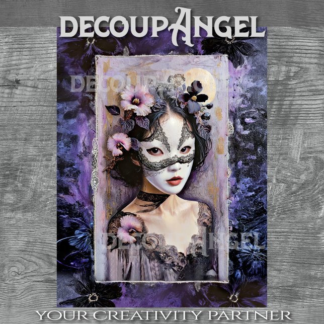 Papier Mousseline Les secrets de Geisha - Découpage - papier de tiss (Créateur téléchargé)