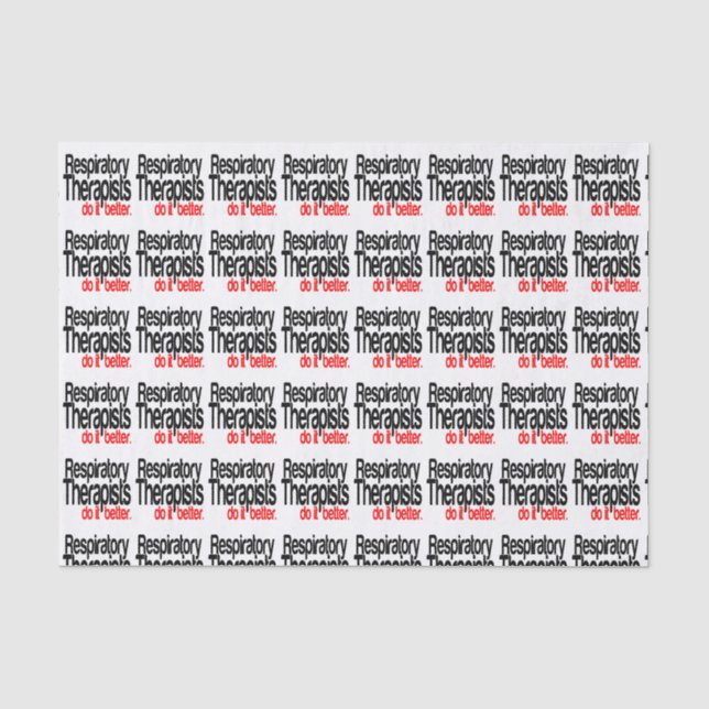 Papier Mousseline Les Thérapeutes Respiratoires Font Mieux La Blague (Recto)