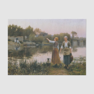 Papier Mousseline Les transporteurs d'eau par Daniel Ridgway Knight