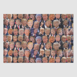 Papier Mousseline Les Visages Drôle De Trump
