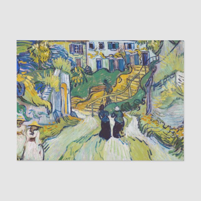 Papier Mousseline L'escalier de Vincent van Gogh à Auvers (Recto)
