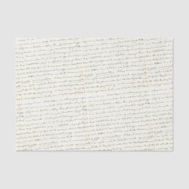 Papier Mousseline Lettre manuscrite Cursive