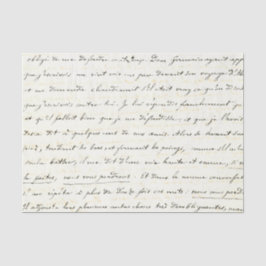 Papier Mousseline Lettre manuscrite vintage