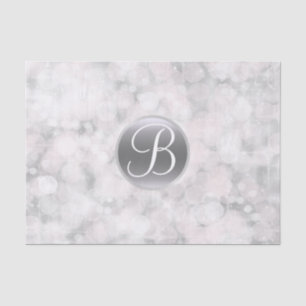 PAPIER MOUSSELINE LETTRE MONOGRAPHIQUE CLAIR VIRTUEL INITIALE