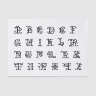 Papier Mousseline Lettres alphabétiques lumineuses pour découpage