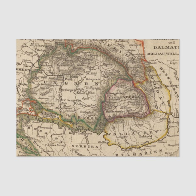 Papier Mousseline L'Europe de l'Est (Recto)