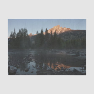 Papier Mousseline Lever de soleil de Grand Teton à Cottonwood Creek