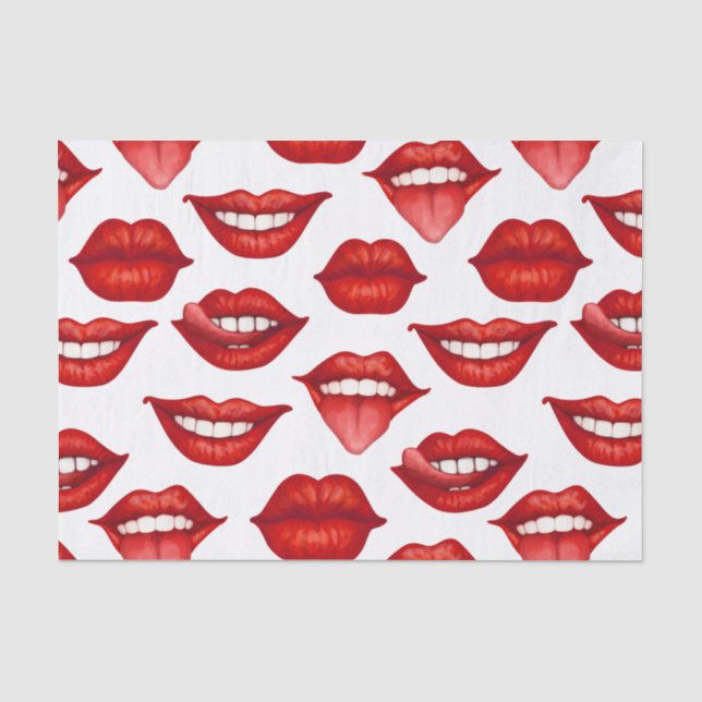 Papier Mousseline Lèvres (Recto)