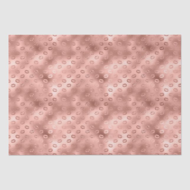 Papier Mousseline Lèvres rose Chic (Recto)