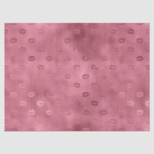 Papier Mousseline Lèvres rouges brillantes