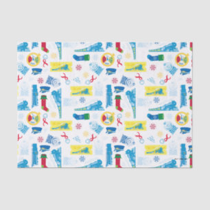 Papier Mousseline L'Express polaire   Motif d'icône de Noël