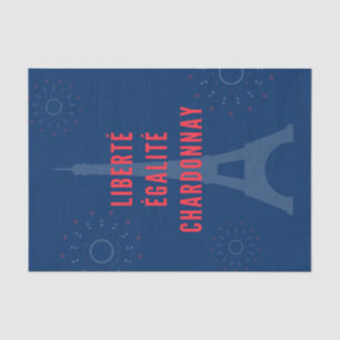 Papier Mousseline Liberté Égalité Chardonnay Funny Tour Eiffel