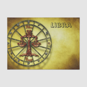 Papier Mousseline Libra Zodiac Astrologie design Horoscope