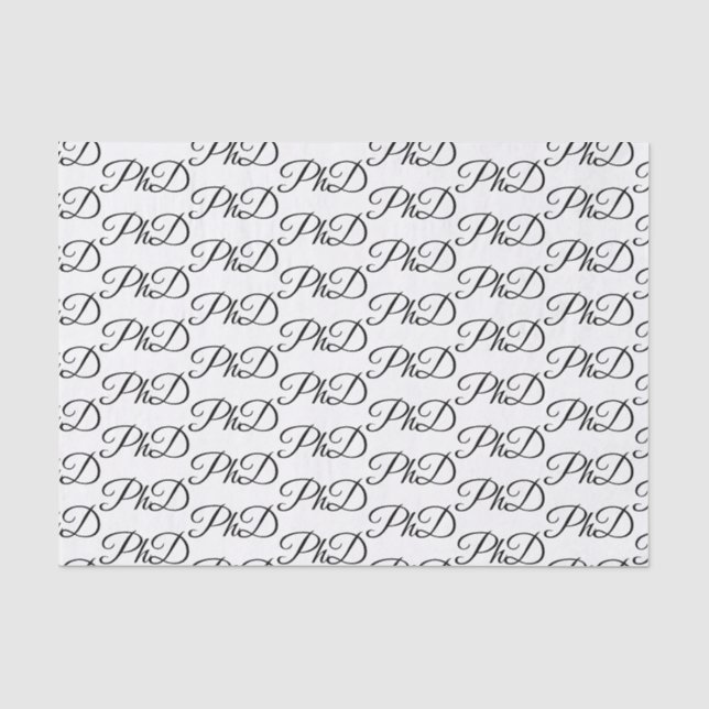 Papier Mousseline Licence White Black Graduation Celebration (Recto)