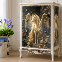 Licorne de forêt Alicorne vintage découpage artisa