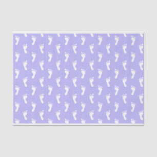 PAPIER MOUSSELINE LIGNES DE PASTEL LAVENDER PURPLE BABET PIEDS