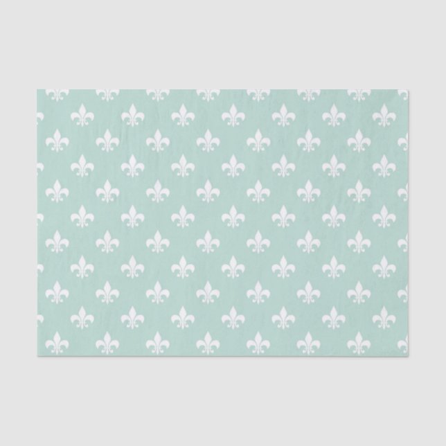 Papier Mousseline Lignes verticales vertes Pastel Mint Green Chic Gé (Recto)