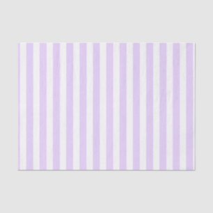 Papier Mousseline Lilac violet et blanc bonbons rayures
