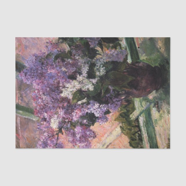 Papier Mousseline Lilacs dans un papier tissu de fenêtre (Recto)