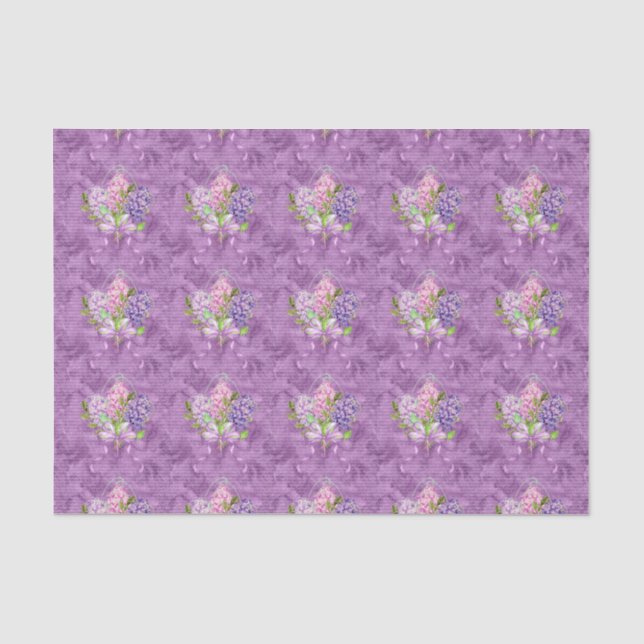 Papier Mousseline Lilacs pourpres (Recto)