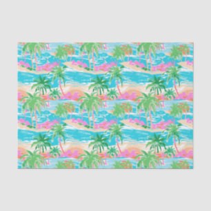 Papier Mousseline L'île tropicale de Palm Beach
