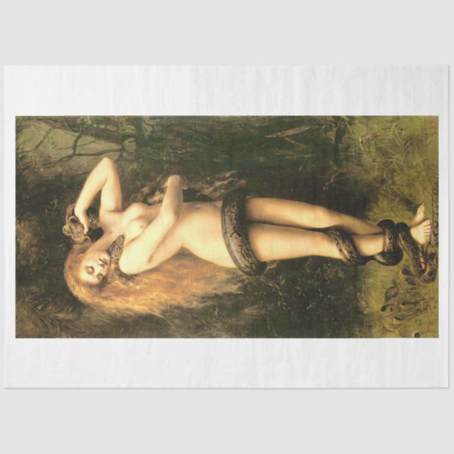 Papier Mousseline Lilith par John Collier (Recto)