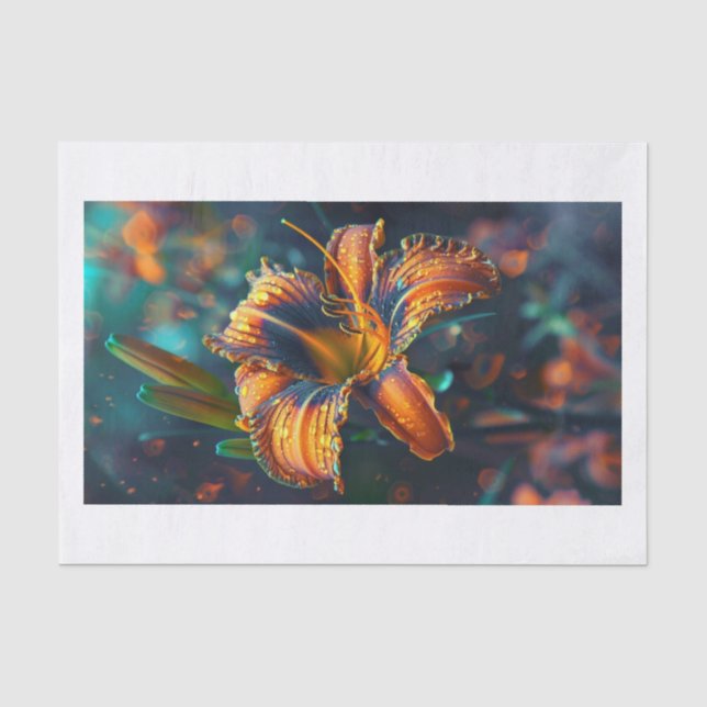 Papier Mousseline Lily Flower6 (Recto)