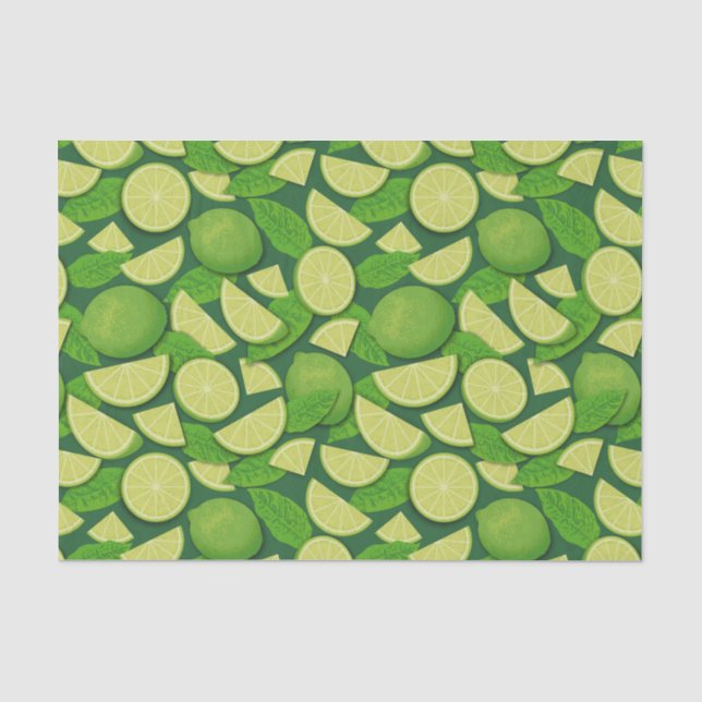Papier Mousseline Lime (Recto)
