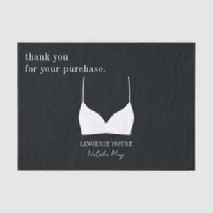 Papier Mousseline Lingerie Boutique merci