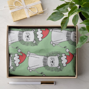 Papier Mousseline Lions de Noël lunatique