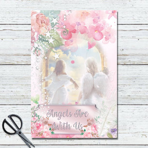 Papier Mousseline Little Angels Floral Bohemian Decoupage