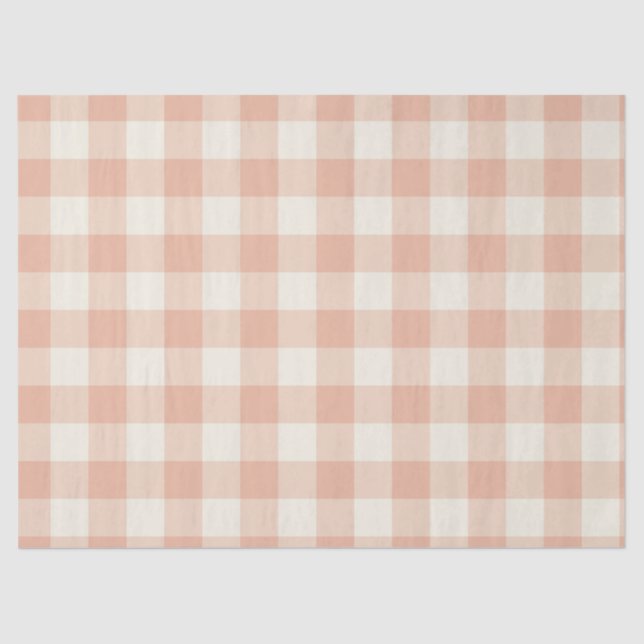 Papier Mousseline Little One Buffalo Check - dusty apricot  (Recto)