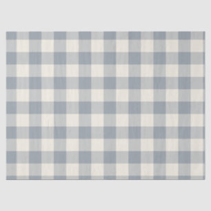 Papier Mousseline Little One Buffalo Check - gris acier poussiéreux
