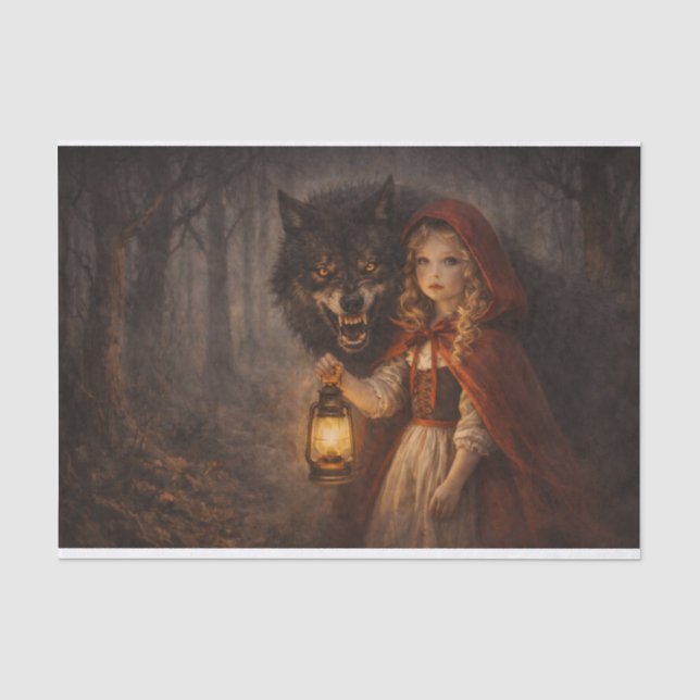 Papier Mousseline Little Red Riding Hood  (Recto)