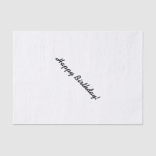 Papier Mousseline Livre de fond HAMbWG - Blanc - Joyeux anniversaire