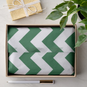 Papier Mousseline Livre de tissus vert et blanc Zigzag