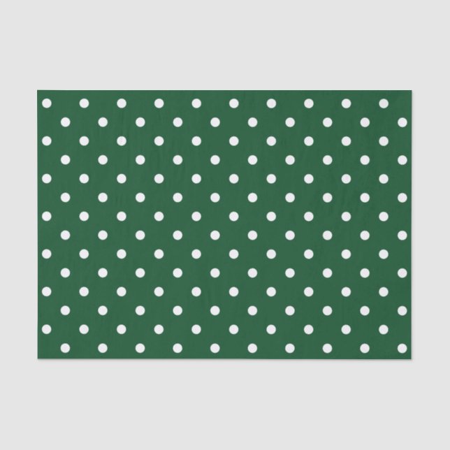 Papier Mousseline Livre vert Pois (Recto)