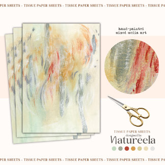 Papier Mousseline Livre vert sur le découpage Motif Abstrait