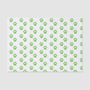 Papier Mousseline Livre vert sur les tissus Empreintes de pattes
