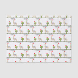 Papier Mousseline Llama de Noël